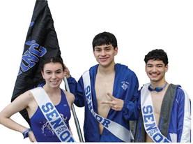 With the goal of advancing to Regionals, every member of the team pushed themselves to achieve their best, and their efforts paid off. Pictured here, left to right, Olive O’Tierney, Rylan Jimenez, and Arien Rojas. Courtesy Photo