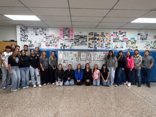 Students in Ms. Montoya’s Dual Credit U.S. History class at Fort Stockton High School recently completed a weeklong project exploring American history from early America through the Great Depression. Students conducted their own research to create propaganda flyers and photo collages, making connections between the social, political and economic issues that shaped the nation. The class is already looking ahead to a deep dive into World War II during the second semester. Courtesy Photo by FSISD
