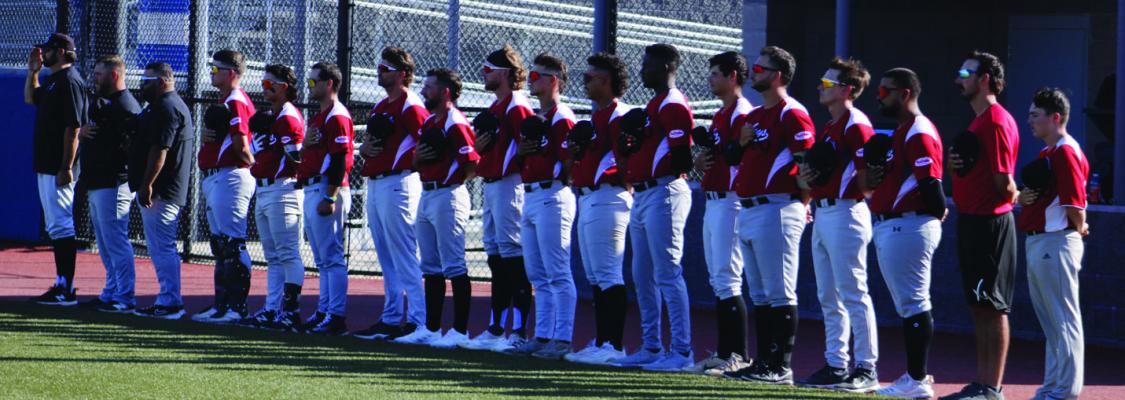 Pictured here, the Cowboy baseball team came to Fort Stockton to play the newly established Pecos Bill team for the Cantaloupe Classic.Photo by Tristian Barragan