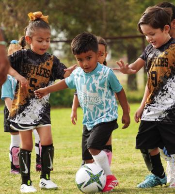 Young athletes hit the field with excitement during the first Fort Stockton Recreation soccer games of the season Saturday at Rooney Park. The fields were full of energy, laughter, and fun as families gathered to cheer on their players. Games will continue every Saturday throughout the fall. Photo by Tristian Barragan
