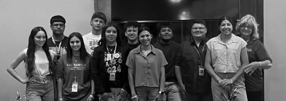 The graduates from the 2023-2024 leadership class were students Audrey Mendoza, Jordan Carrillo, Elizabeth Bislar, Aryan Hernandez, Jaslyn Pacheco, Cruz Rocha, Andrew Ramirez, Ector Martinez, Amaya Urias, Melena Ramirez, Daeja Dominguez, and Janean Gonzalez.The students with the top community service hours are eligible for scholarships. This last year’s scholarship recipients were Audrey Mendoza, Elizabeth Bislar, and Alyssa Rangel. Courtesy Photo