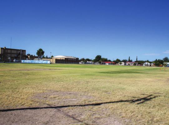 The field at the intermediate school campus is in consideration for a new recreation facility. The potential facility would feature basketball and volleyball courts. Photo by Nathan Heuer