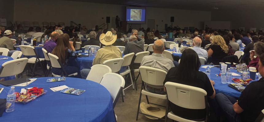 : WATER ISSUES DRAW REGIONAL ATTENTION — Attendees gather for the Waters of West Texas 6 Conference in Pecos, where discussions focused on groundwater protection, produced-water treatment, energy development and the growing water demands of data centers. The event brought together residents, industry representatives and water professionals to address the future of water resources across Reeves County and the Permian Basin.
