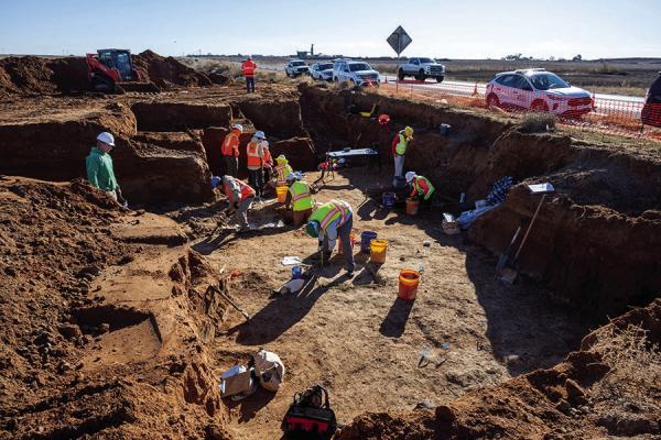 During the environmental review for Loop 88, TxDOT contracted an archeological survey. They found the bones of some large, prehistoric animals called megafauna, which is not unusual in the region.” Courtesy Photo