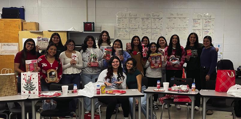 Members of the Fort Stockton Prowler Softball team gather during the 2026 Prowler Softball Christmas Breakfast and White Elephant gift exchange, a holiday tradition that brought players together for a morning of food, laughter, and team bonding. The lighthearted gift exchange delivered plenty of surprises and laughs, offering a chance for teammates to strengthen chemistry and celebrate the season as they prepare to kick off another year of Prowler Softball. Courtesy Photo.
