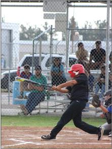 Mathew Natividad, pictured here, bats for the Pirates. The Fort Stockton Recreation Department honored 11-year-old Natividad, of the Fort Stockton Recreational Majors Baseball Pirates, for his remarkable achievement in hitting the first home run of the season. Photo by Tristian Barragan