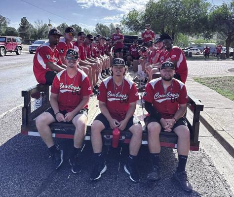 The Alpine Cowboys took part in the Independence Day Celebrations before their winning Double Header at Kokernot Field. Photo by Alpine Cowboys Pro Baseball Club