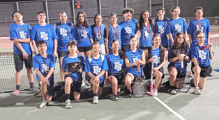 Tennis match at Wink Middle School. Courtesy Photo