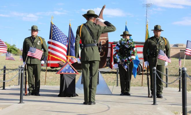Border Patrol agents, first responders, and community members gathered during the ceremony to pay tribute to the nearly 3,000 victims of the 2001 terrorist attacks.