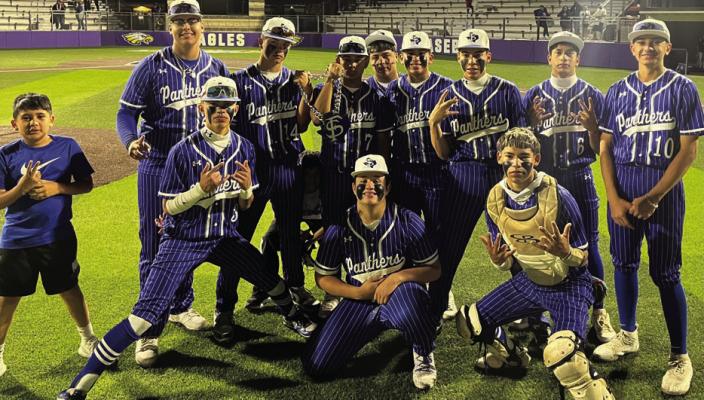 The Varsity and JV Baseball squads look ahead to Tuesday’s home matchup against Greenwood as the district season begins to wind down. The Panthers are hoping to finish strong in front of their home crowd. Courtesy Photo