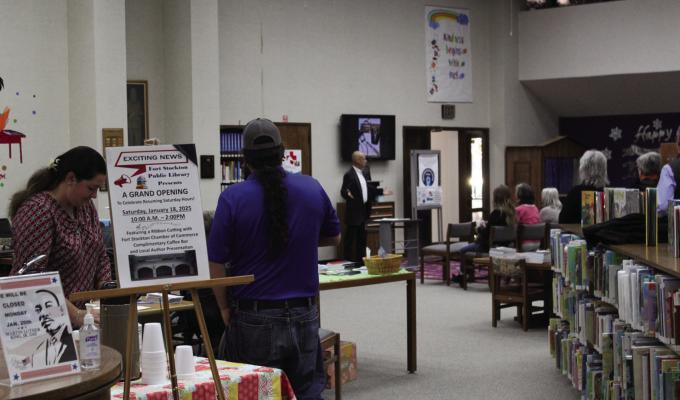 Local authors such as Ben English (pictured), Sarah Shuttleworth, Vea Anna Hooker, Kirby Warnock, Walt Wellborn, Kerry Winters and Jody Day, delighted library guests with stories from their life and readings from their work on Saturday.