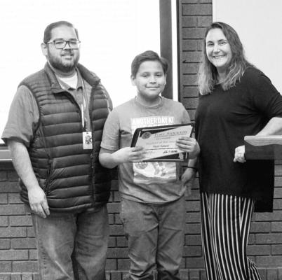 Pavel Salazar, who is courageous and helpful with a positive attitude, was named as the Intermediate’s Student of the Month.