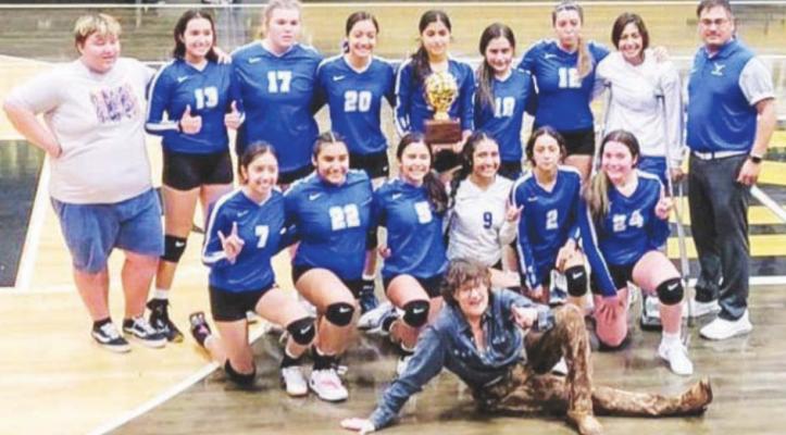 The Buena Vista volleyball team is currently ranked fifth in Class 1A according to the Texas Girls Coaches Association heading into their regional final bout with Miami on Nov. 9. Courtesy Photo