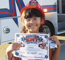 Ellonie Natividad completed the Pecos County EMS course and received the “Junior EMT” certificate. Courtesy Photos by Fort Stockton Pioneer