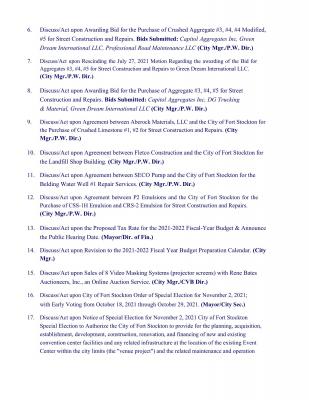 Agenda Page 3