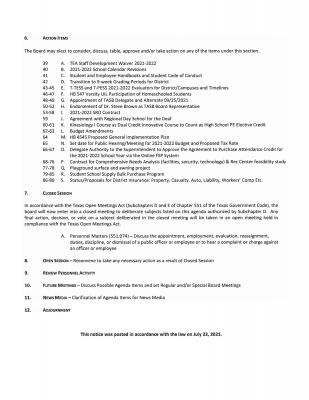 Agenda page 2