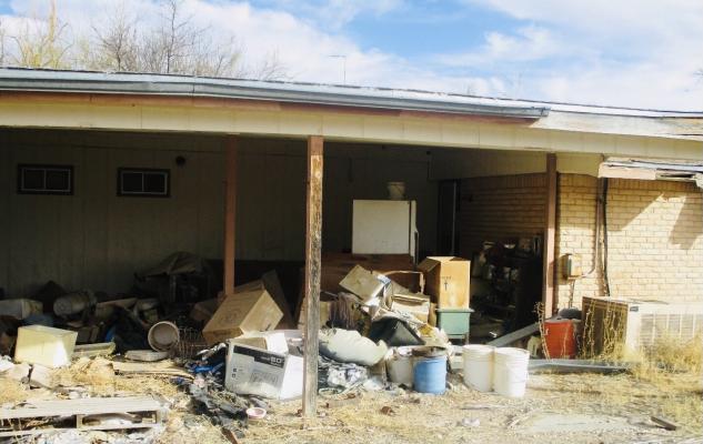 A before cleanup look at the property on 1206 W. Sheerer St.