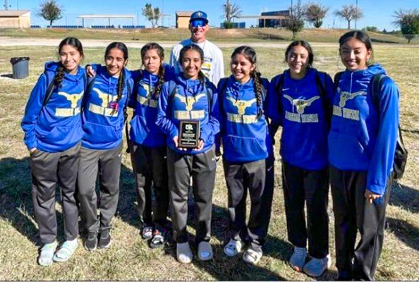 The Buena Vista girls cross country team placed fourth at the 1A Region 2 meet on Oct. 25 at Angelo State Intermural Fields. Courtesy Photo