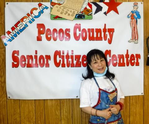 Senior Center Director Maria Gilbert is in charge of putting on the Christmas Luncheon next week. Courtesy Photo