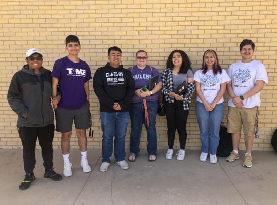 Students pictured from left to right: Jose Fierro, Darian Garcia, John Christian Napay, Brooke Tucker, Alisa Bustos, Alexia Sanchez, Fernando Corrales. Courtesy Photo