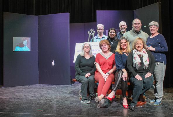 The FSCT crew that will be performing and helping with "Rude Awakenings" are pictured on Jan. 18 at the Nelson Street Theatre