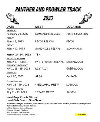 Track Schedule