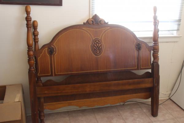A bedroom suite that was originally in the Rollins-Sibley House from 1926 to 1928; a Singer treadle sewing machine made in 1910 and used by John Rollins’ grandmother to make clothes for her family; and a rocking chair were donated by John Rollins and his wife, Dr. Dee Rollins, who traveled to Fort Stockton to make the donations on April 6.