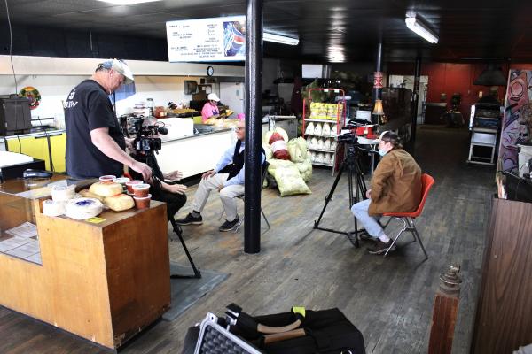 The Comanche Tortilla & Tamale Factory became a full blown production set for the Texas County Reporter on March 4, 2021. Photo by Jeremy Gonzalez