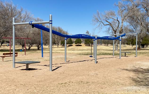 Zip line installed at Rooney Park