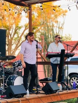 Vocalist Donovan Keith and his band rocked the Annie Riggs museum stage last week for the opener of the Summer Off The Patio concert series. Photo by Jeremy Gonzalez
