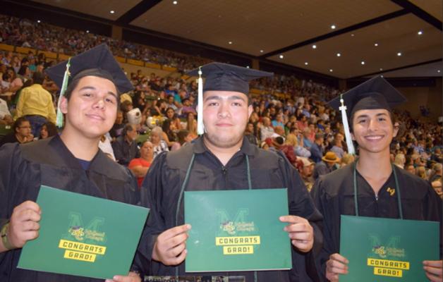 Pictured left to right: Dominic Lopez, Alec Galindo, Zayden Garcia.