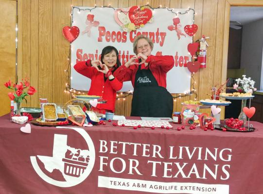 Pictured is Senior Center Director Maria Gilbert and Pecos County Extension Agent Karan Heffelfinger. Courtesy Photo