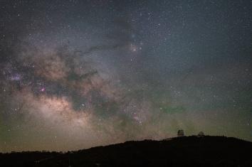Milky Way over Mt. Locke. Courtesy Photo