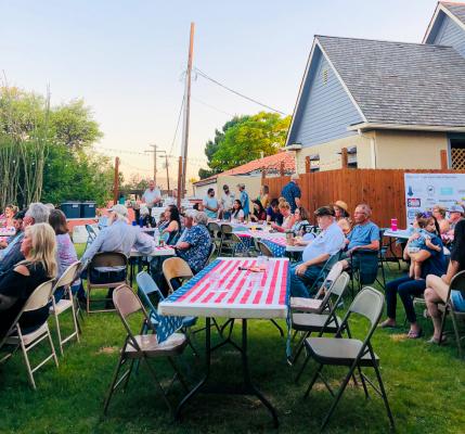 Over 50 were attendance at the Summer Off The Patio concert series opener.
