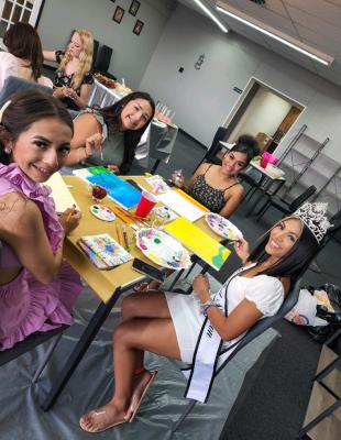 Pictured from left to right are Miss Fort Stockton contestants Rosa Maria Hernandez, Alessandra Sanchez, Kavorian Rodriguez, and 2021 Miss Fort Stockton Gabrielle Renteria.