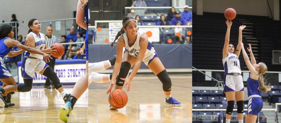 Left to right: Estrella Aguilar, Eliana Mata, Arial Smith
