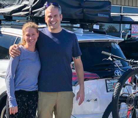 Dan and Megan of Florida passed through Fort Stockton last week during their stretch of National Parks. Kicking off a month-long vacation, the couple enjoyed their first drive through the Lone Star State. Photo by Jeremy Gonzalez