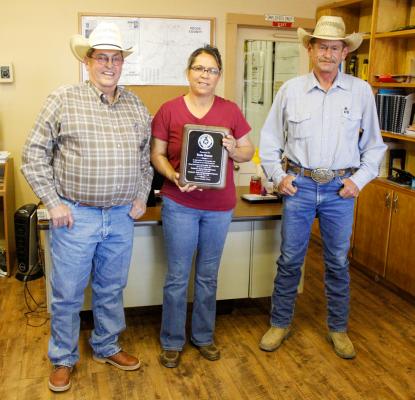 From left to right: Tom Chapman, Rosie Ramos, bridge superintendent Skeeter Dulaney.