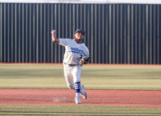 Fort Stockton’s Daren Ureste was recognized as a top five player in District 2-4A for his superior performance this season as a shortstop for the Panthers. Photo by Nathan Heuer