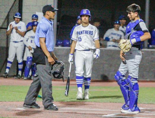 Freshman Gerry Diaz (15) continued his productive freshman campaign on March 24 against Seminole with a team-best two hits. Diaz had a .486 batting average in 45 plate appearances heading into Tuesday’s contest at Monahans. The mark is third-best on the team for players who have at least 20 at bats.