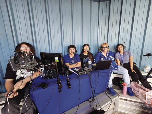 The Tumbleweed+ digital media group attend as many games and competitions as possible to deliver updates to Panther and Prowler fans. Photo courtesy of Tumbleweed+