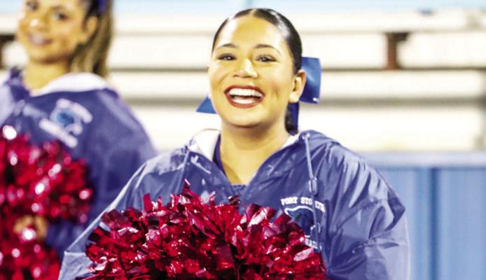Natalia Viafara cheers on the Panthers at Friday’s game. With both programs showing steady growth and improvement all fall, Thursday’s matchup offers one more chance for the next generation of Panthers to finish strong and defend their home turf. Photo by Ayden Chavez via Tumbleweed+