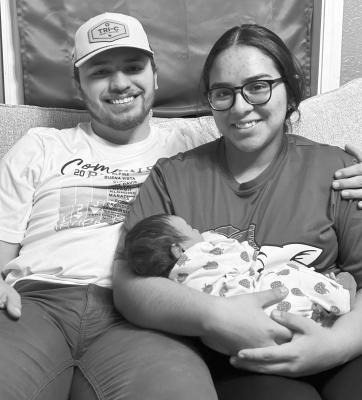 Meylani Lopez born on January 3 to Melena and Eliazar was the first baby born in Pecos County this year. Courtesy Photo