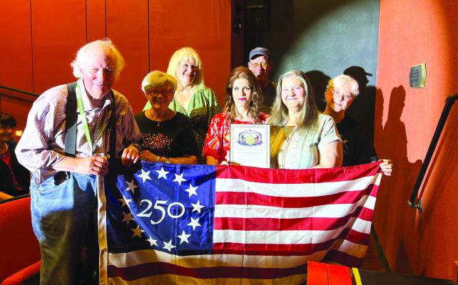 The leadership and production team of the Fort Stockton Community Theatre stand together at their permanent home on Nelson Street. As America approaches its 250th Anniversary, the theatre remains a testament to the ordinary citizens who invest in their communities. From its early days at the Butz Education Center to the modern Nelson Street Theatre, the organization continues to be a place where local stories are shared and friendships are formed. Courtesy Photo