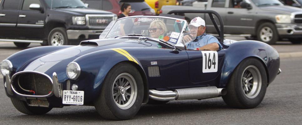 The 2001 Cobra won the People’s Choice Award for the BBORR Parade on Oct. 14. The sports car competed in the 105-miles per hour division and was driven by Charles Bowers, of Pampa, Texas, and navigated by Janyth Bowers.
