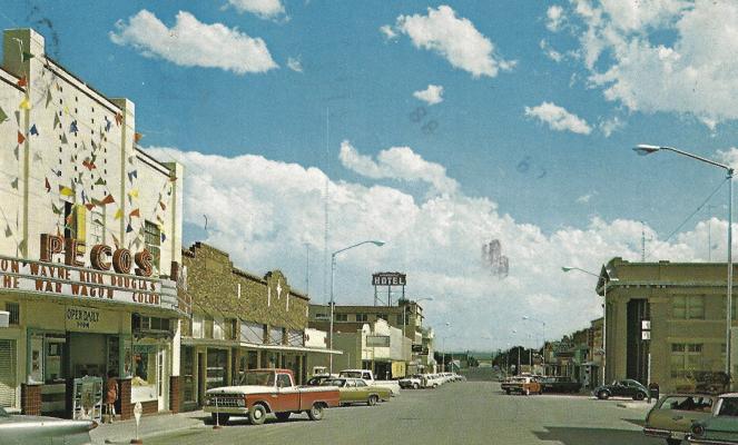 The old Pecos Theater in downtown Fort Stockton. Photo Courtesy of the Fort Stockton Film Society