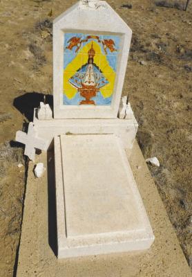 One of the grave sites, with some ornate tile work. Courtesy Photos