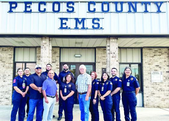 On Monday, Pecos County EMS had its grand reveal and ribbon cutting for the new facility. Visitors were able to see the beautiful indoor and outdoor areas that will serve the essential workers that help the community in their most important moments of need. Courtesy Photo