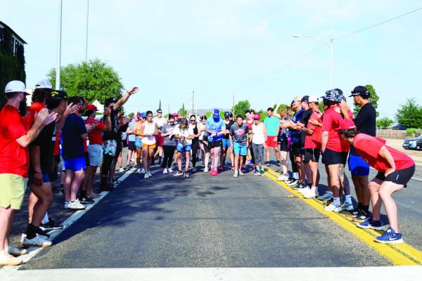 Runners take their mark at this year’s Home Run 5K and 10K that kicks off the Alpine Cowboys 2025 season. Courtesy photo