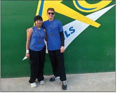 In the Mixed Doubles Consolation bracket, Jayden Jarboe and Aubrey Ramirez (pictured) claimed gold, proving their ability to adapt and compete at a high level. Photo courtesy of Cody Aaron